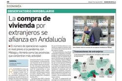 Observatorio Inmobiliario – La compra de vivienda por extranjeros se afianza en Andalucía
