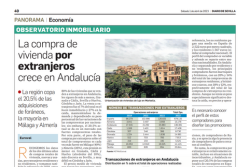 Observatorio Inmobiliario – La compra de vivienda por extranjeros crece en Andalucía