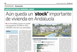 Observatorio Inmobiliario – Aún queda un ‘stock’ importante de vivienda en Andalucía